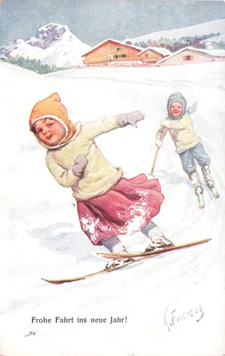 Cartolina capodanno bambini - capodanno,