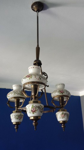 Lampadario antico bronzo e - lampadario, in