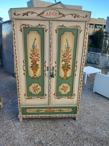 Armadio tirolese dipinto - armadio,