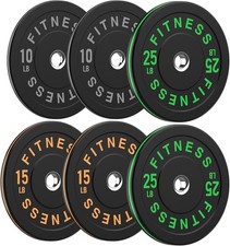 2" Inch Bumper Plates Barbell