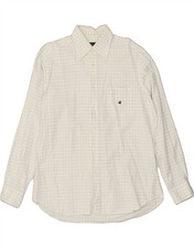 Camicia uomo BROOKSFIELD taglia 44 XL bianca quadri cotone AB11