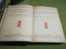 LA CAPITALE - Cezar Petrescu - Utet - 1944 grandi scrittori stranieri