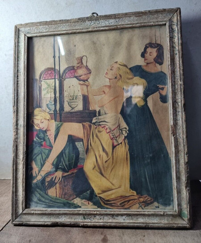 Antico raro salotto donna - antico,
