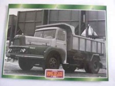 CARTE FICHE CAMION PORTEUR