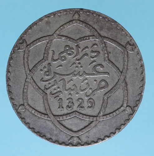 Marocco abd hafiz rial 1329 - marocco,