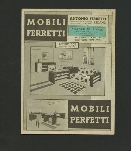 1938 milan furniture mobili - milan,