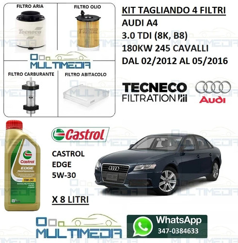 Kit tagliando filtri - 4, olio