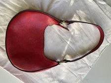 Borsa rossa in vera pelle