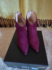 Loriblu Stivaletti in Pelle scamosciata Bordeaux N.37 Tacco 10