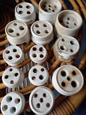 prese di corrente in ceramica vintage