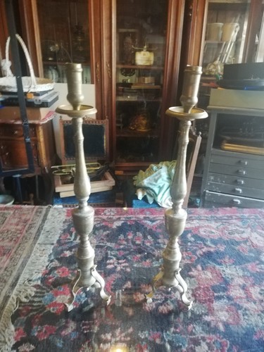 Coppia candelabri epoca - candelabri, d'epoca