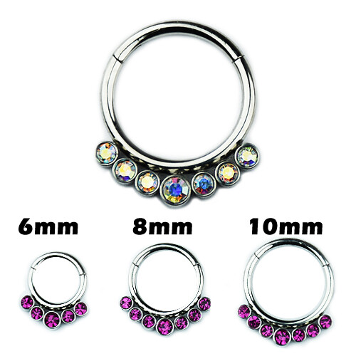 Piercing clicker setto argento