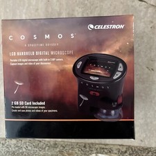 Celestron Cosmos LCD Microscopio digitale portatile 44312 spedizione gratuita. Dio benedica.