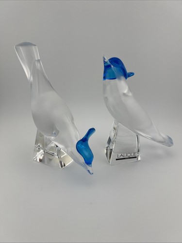 Authentic pair lalique crystal - pair,