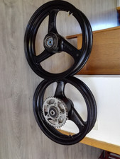 Cerchi anteriori posteriori set cerchi GM51B neri wheels 2005 Suzuki GS 500 E F