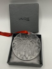 Decorazione natalizia in cristallo Lalique con scatola originale - 1988 vischio smerigliato