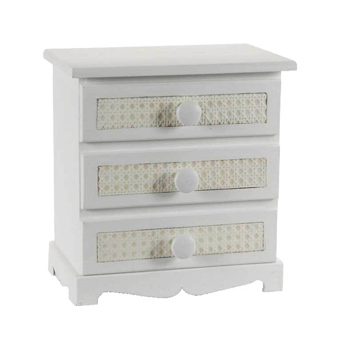 Comodino cassetti shabby - comodino,