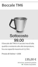Boccale bimby tm6 nuovo solo - bimby,