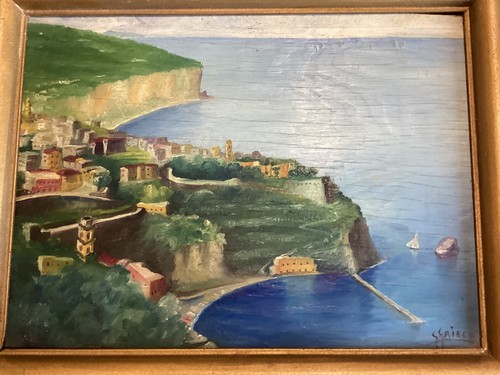 Antico dipinto olio - , d'italia