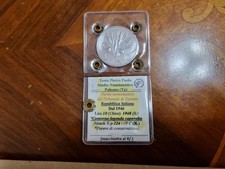 10 LIRE 1948 LEGGENDA CAPOVOLTA PERIZIATE  FDC MACCHIETTE AL ROVESCIO