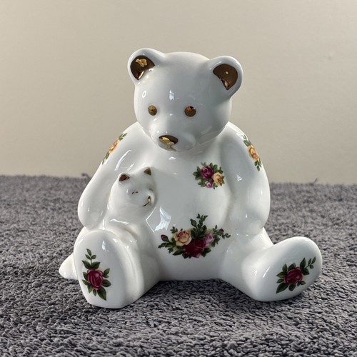 Statuina orso con - , cucciolo