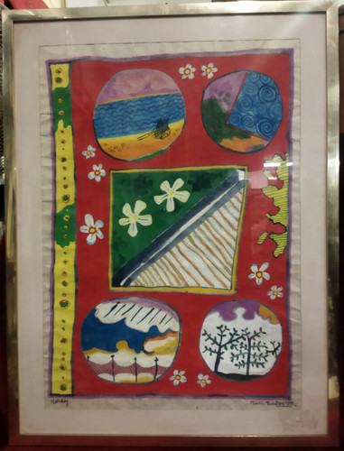 Quadro tecnica mista 61x80cm - quadro,