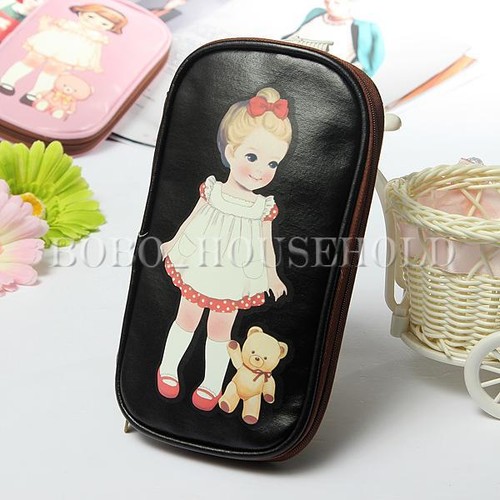 Trousse vintage noire - noire, avec