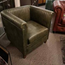 POLTRONA PELLE ETNICO LEGNO DESIGN VINTAGE INDUSTRIALE LOFT FERRO CASA LOFT