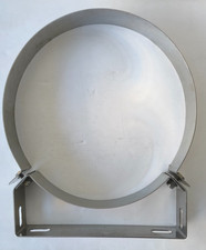 MAXI STAFFA A PARETE IN ACCIAIO INOX DIAMETRO CM.30 CIRCA