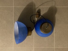 LAMPADA a sospensione vintage anni '70 in vetro blu