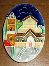 CALAMITA FRIGO AMALFI in ceramica dipinta a rilievo - fridge magnet