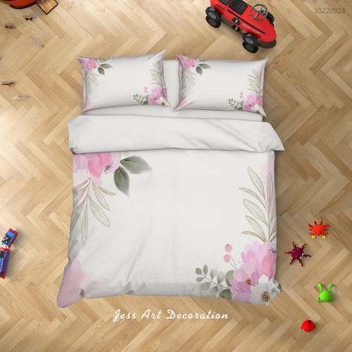 Set copripiumino foglia - set, 3d