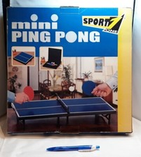 MINI TENNIS TAVOLO TABLE PING PONG SET COMPLET vintage + 2 RACCHETTE RACKETS