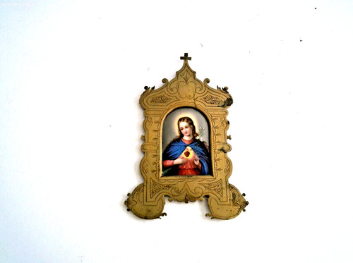 Antico quadro porcellana - su,