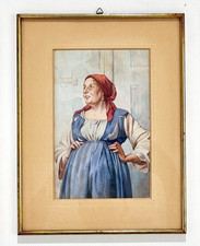 Antico dipinto acquerello - dipinto,