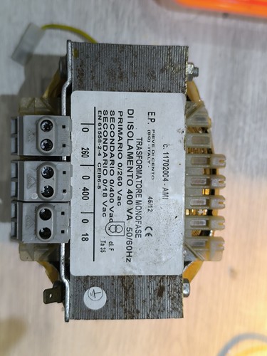 Trasformatore 220 400 vac - 400, 18