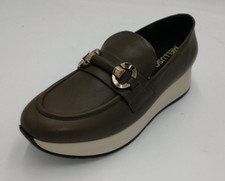 Melluso Mocassini Donna  Pelle con Accessorio Catena Colore Sottobosco R25077-