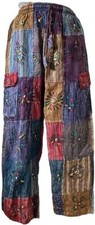 Pantaloni patchwork hippy