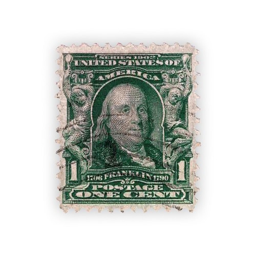 Timbre rare usa franklin 1 - timbre,