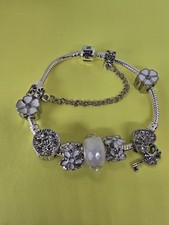  BRACCIALE ARGENTO CON CORONA