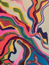 Quadro astratto 8x10 amore in