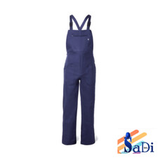 SALOPETTE DA LAVORO IN COTONE MASSAUA TUTA BLU MECCANICO PANTALONI CON PETTORINA