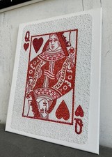 Quadro Moderno Con Strass Regina Di Cuori
