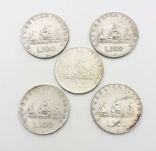 Caravelle 500 Lire argento lotto 5 pezzi 1959 1960 1966 Repubblica Italiana
