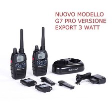 RICETRASMETTITORE COPPIA MIDLAND G7 PRO LPD PMR WALKIE TALKIE BIBANDA VER EXP 3W