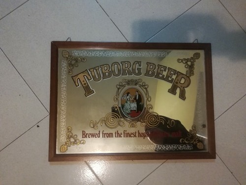 Quadro specchio birra tuborg - birra,