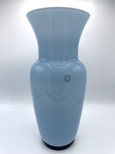 Venini vaso Opalino azzurro pastello anno '98