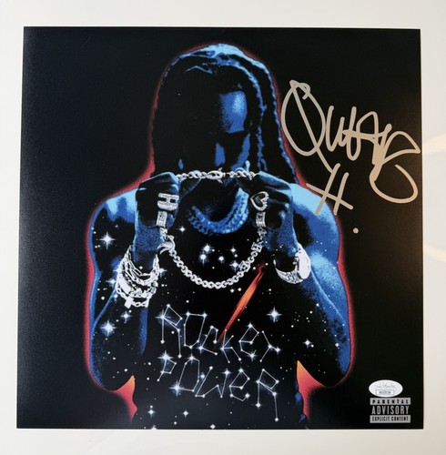 Quavo rapper autografato 12x12
