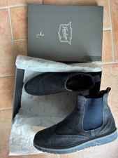 STIVALETTO DERBY SCAMOSCIATO BLU FLORSHEIM TG44