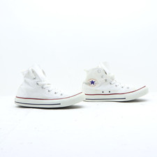 Converse all star alte colore bianco EUR 37.5 UK 5 usate  (SS4165) unisex tela